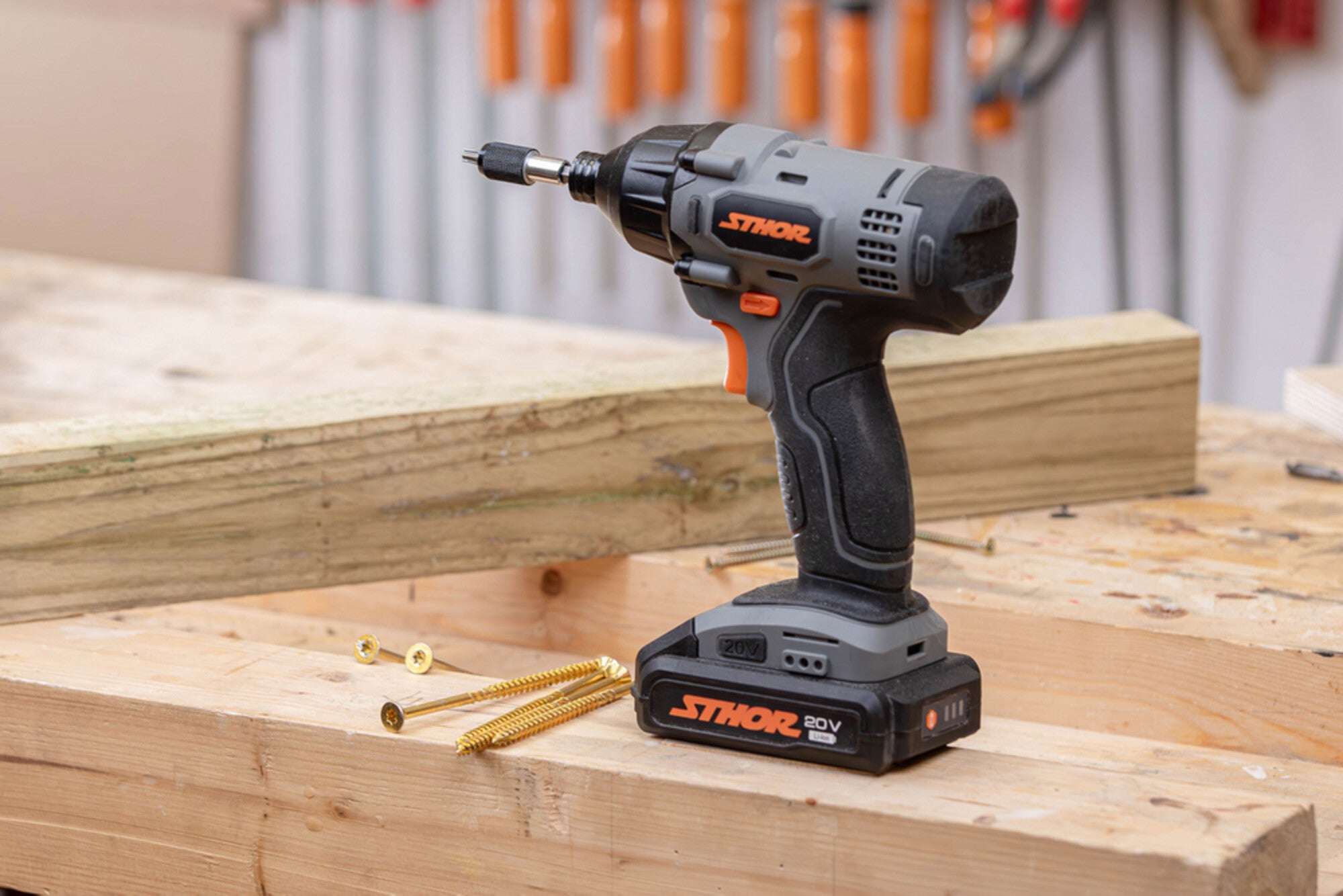 Zakrętarka udarowa 1/4" 20V 78113 Sthor / bez aku 1