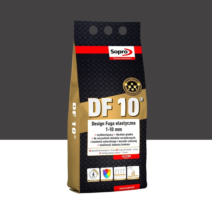 Fuga elastyczna Sopro DF10 CZARNY 90 2kg