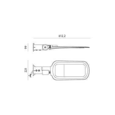 Lampa parkingowa LED 100W 9800lm 4000K IP65  3