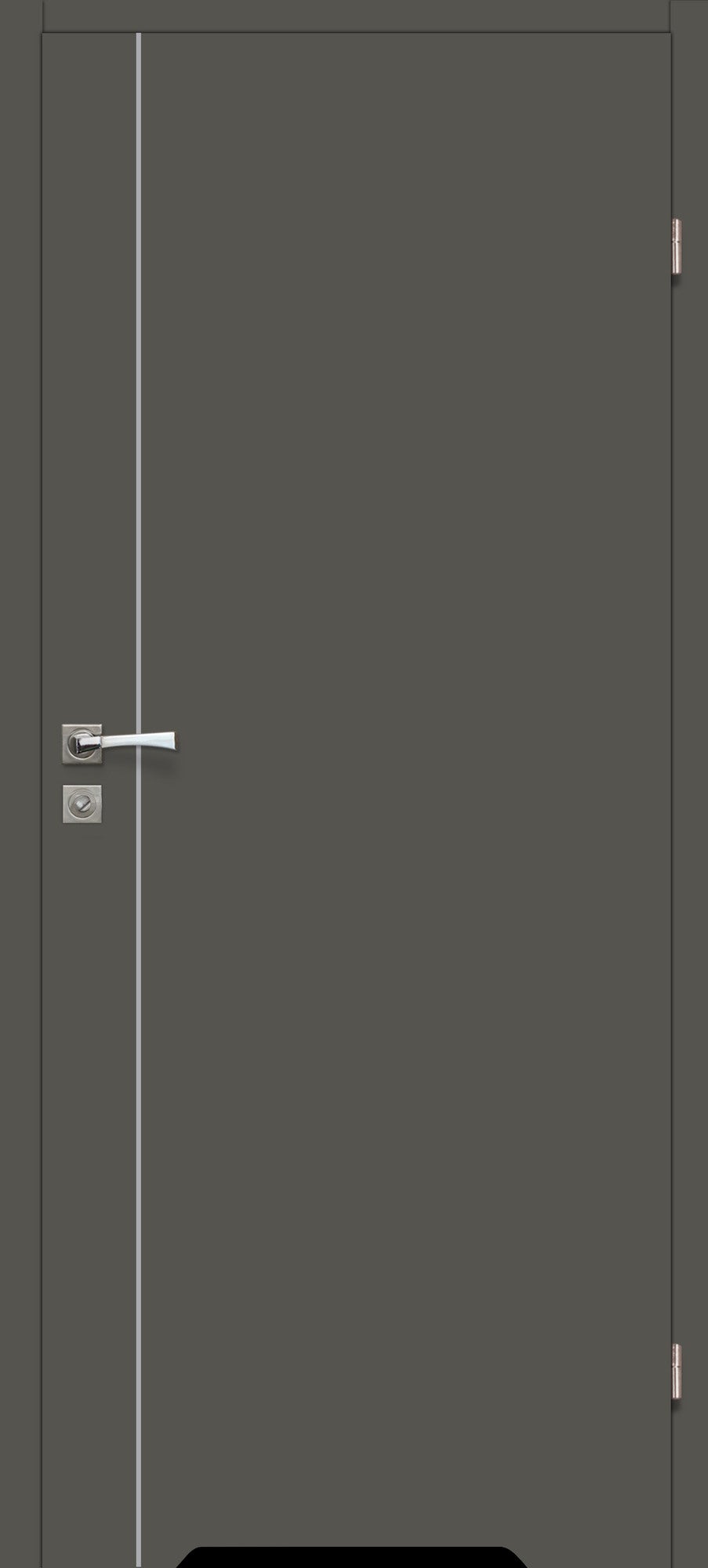 Skrzydło łazienkowe Intarsja 10 70 prawe grafit