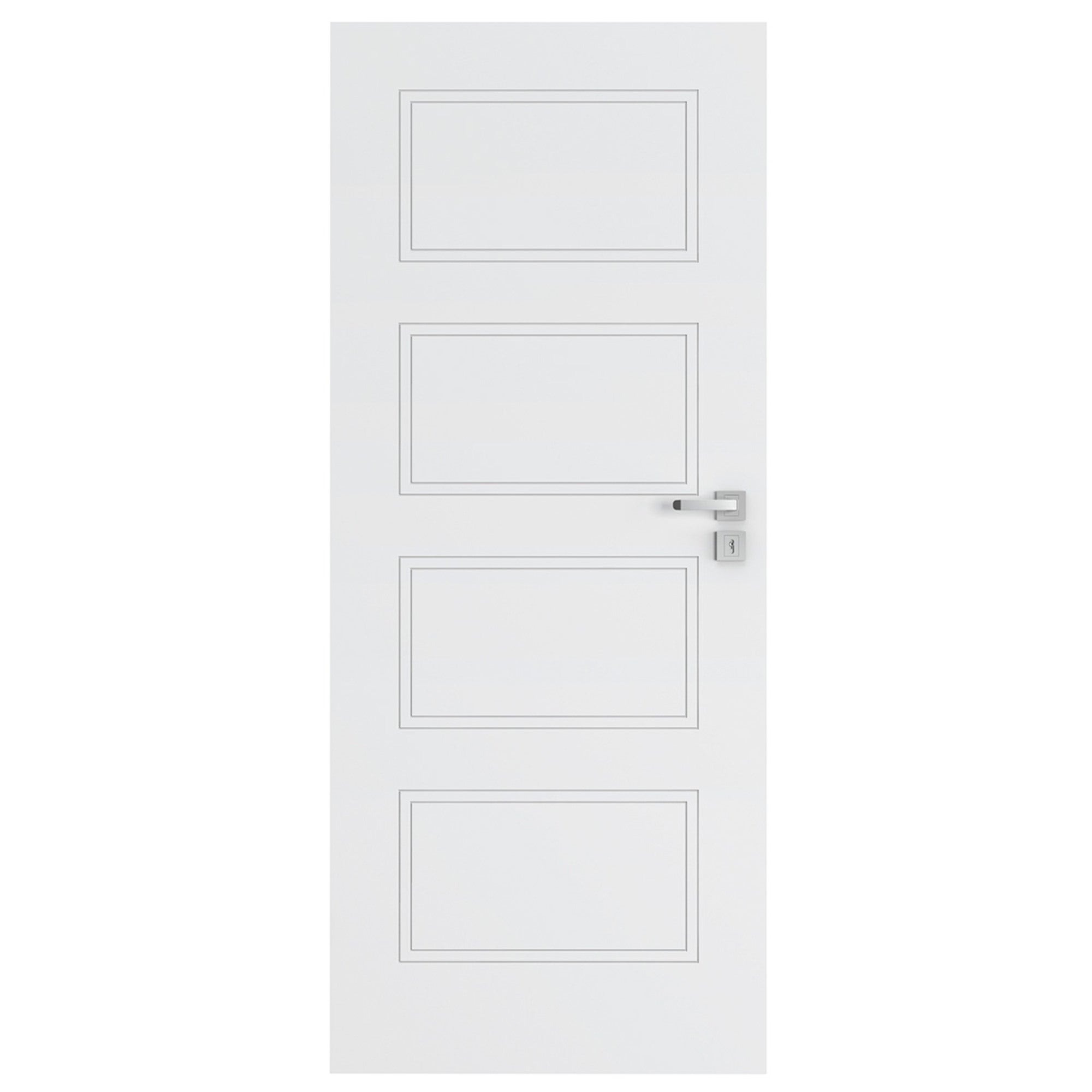 Skrzydło pełne Trim 80 lewe białe 1