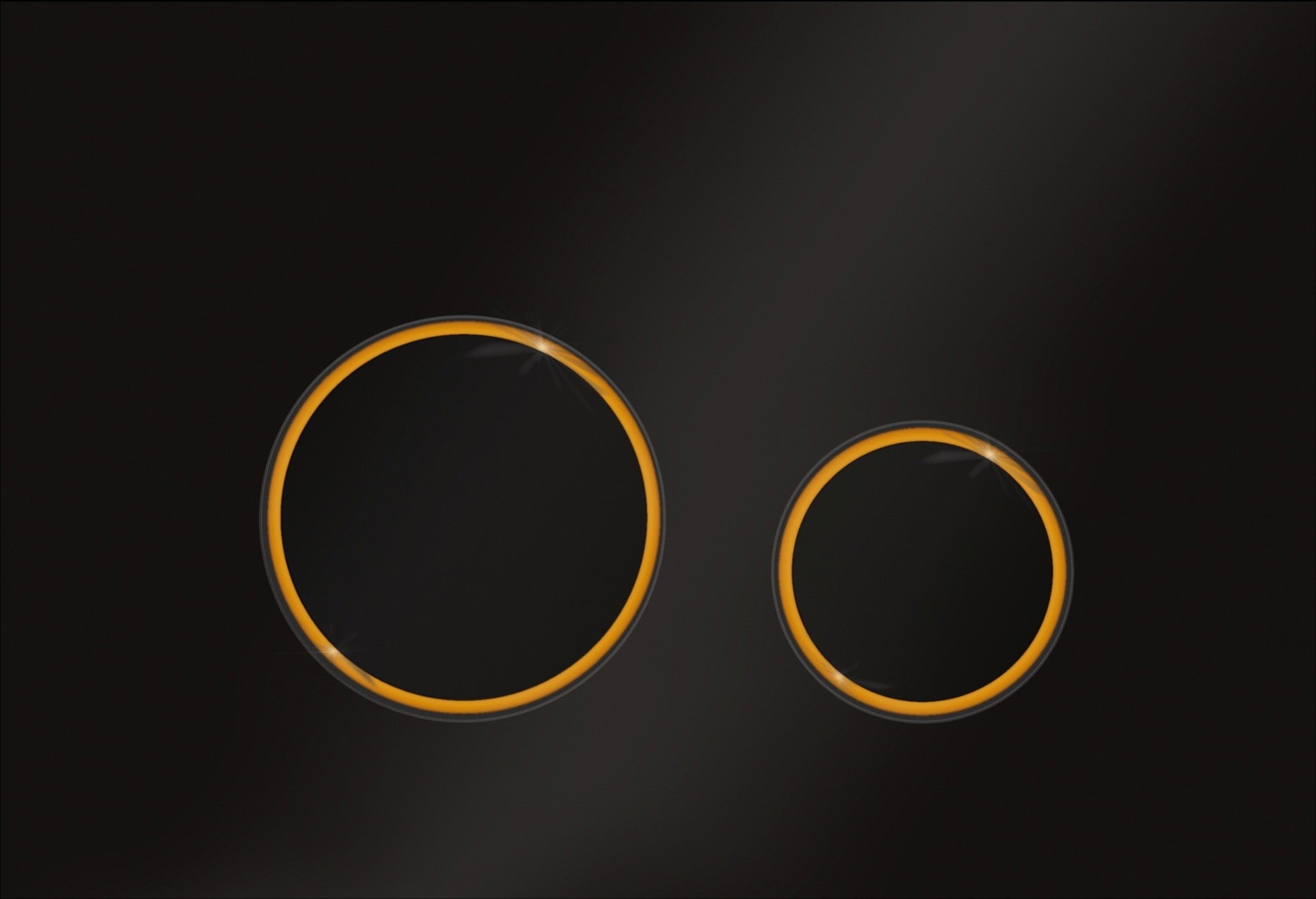 Przycisk spłukujący do stelaża Ravak Smart Circle czarno/złoty