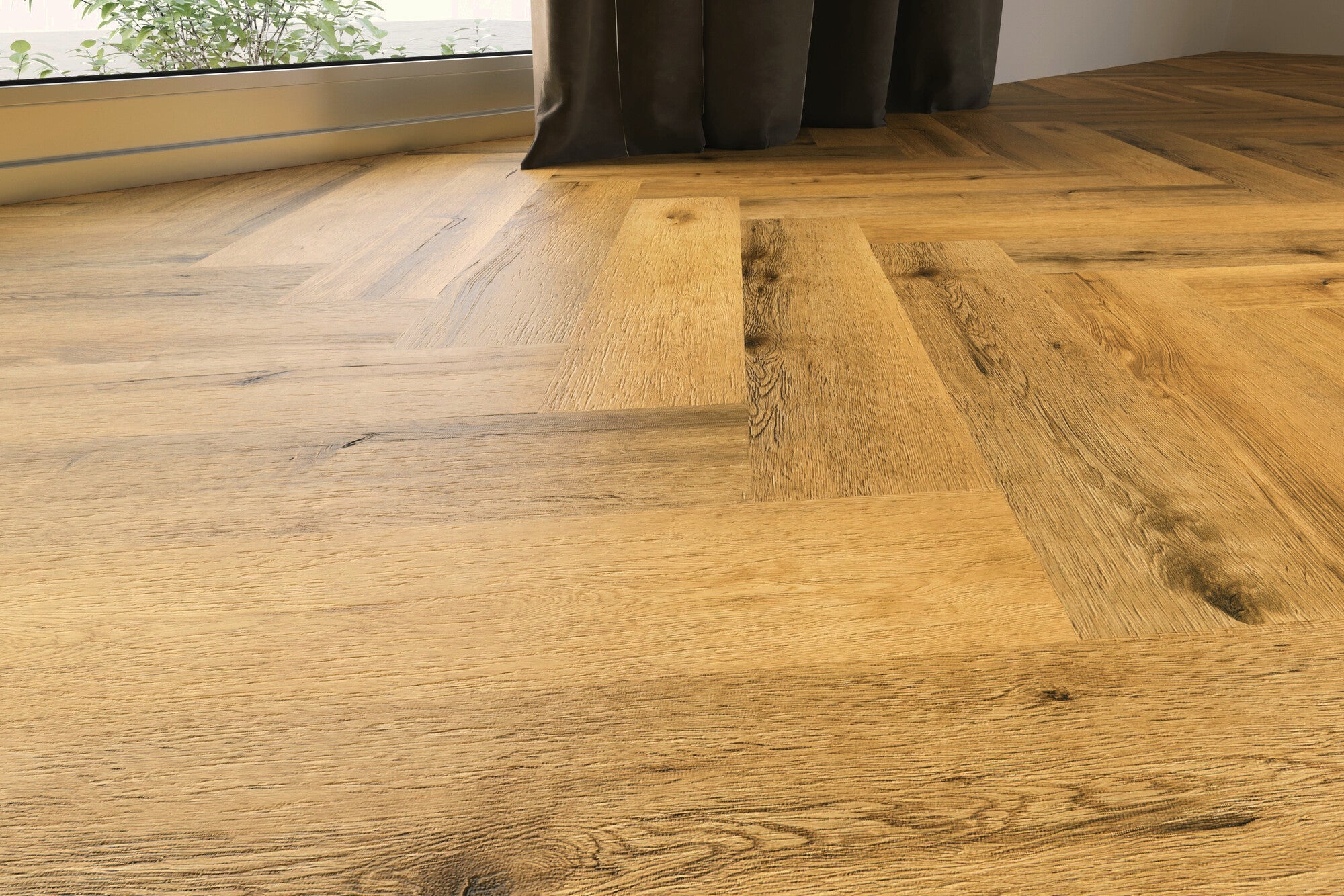 Panel winylowy SPC Luxury Floor Dąb Titan jodełka kl. 34 5mm op. 1,513m2 wodoodporny 4