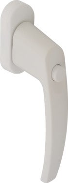 Klamka okienna Pluton z przyciskiem biały 1