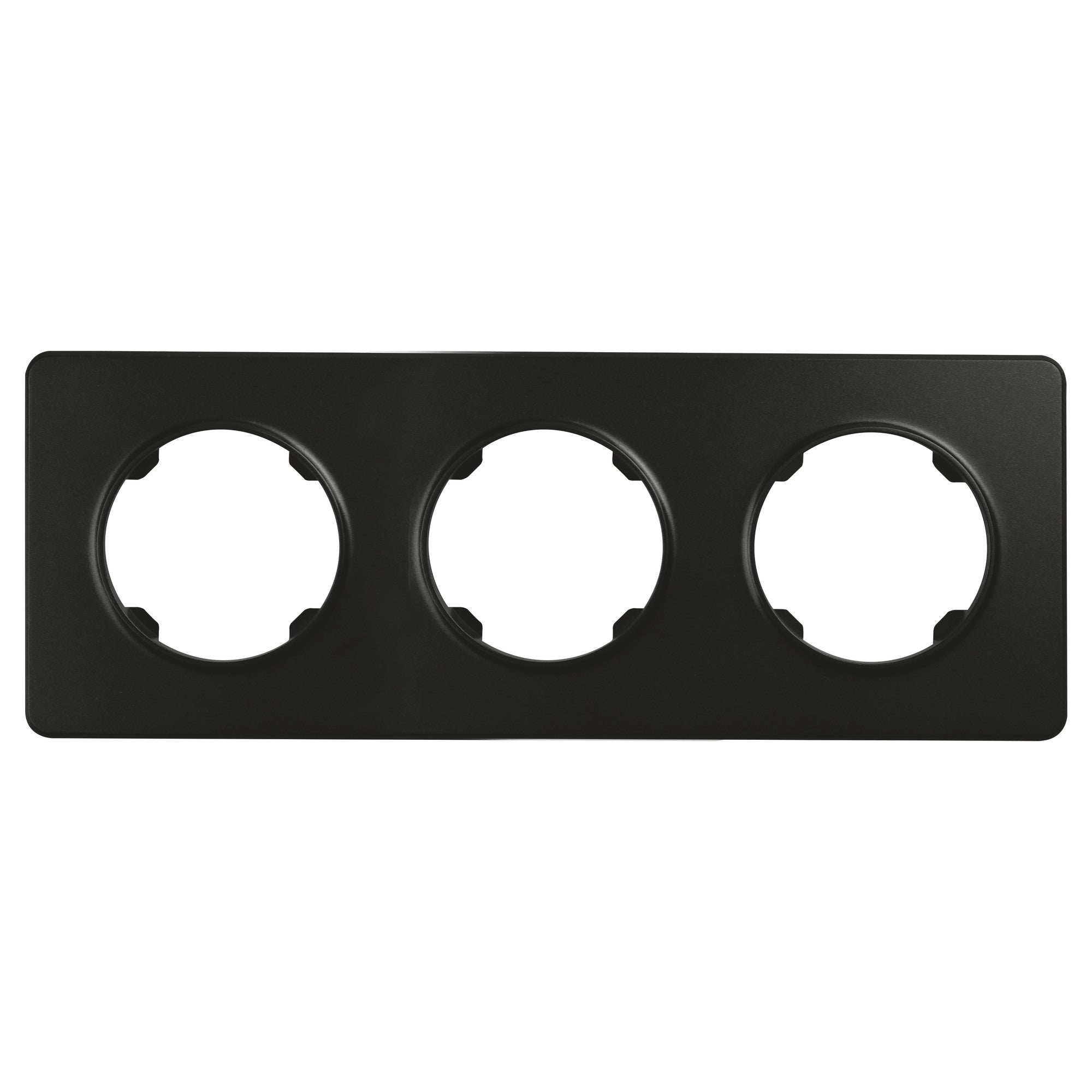 Oval czarny ramka potrójna