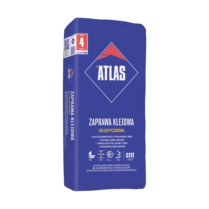 Zaprawa klejowa uelastyczniona Atlas 22.5 kg