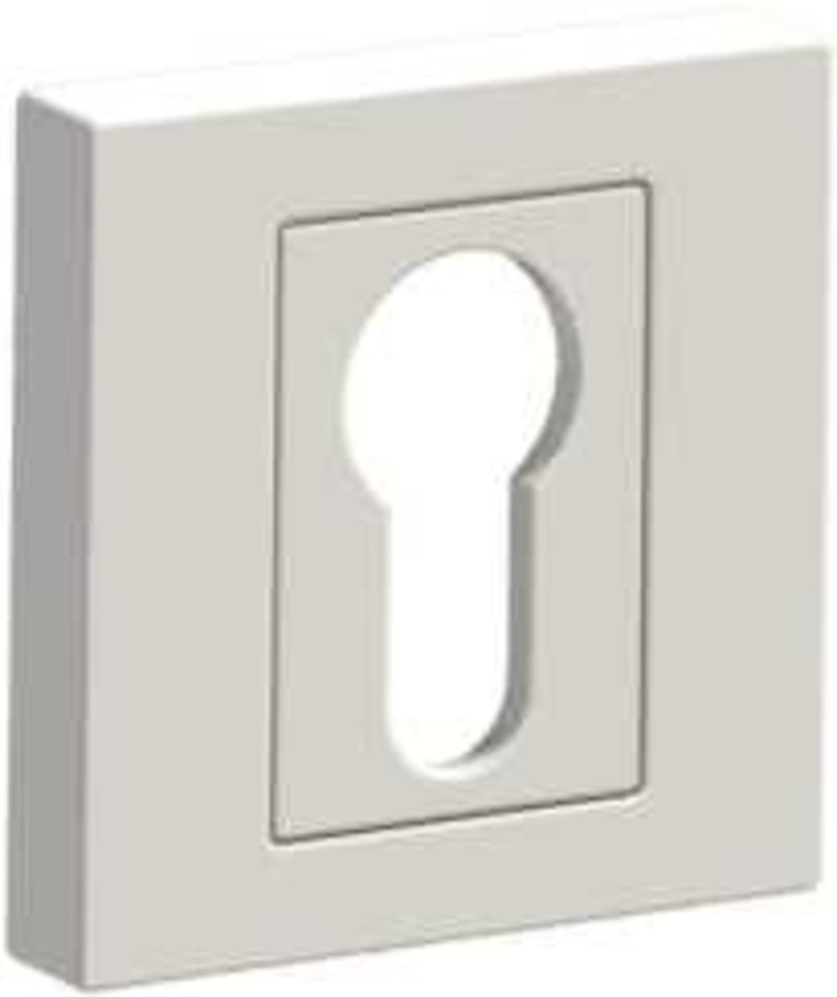 Klamka Elegant z krótkim szyldem na wkładkę biały