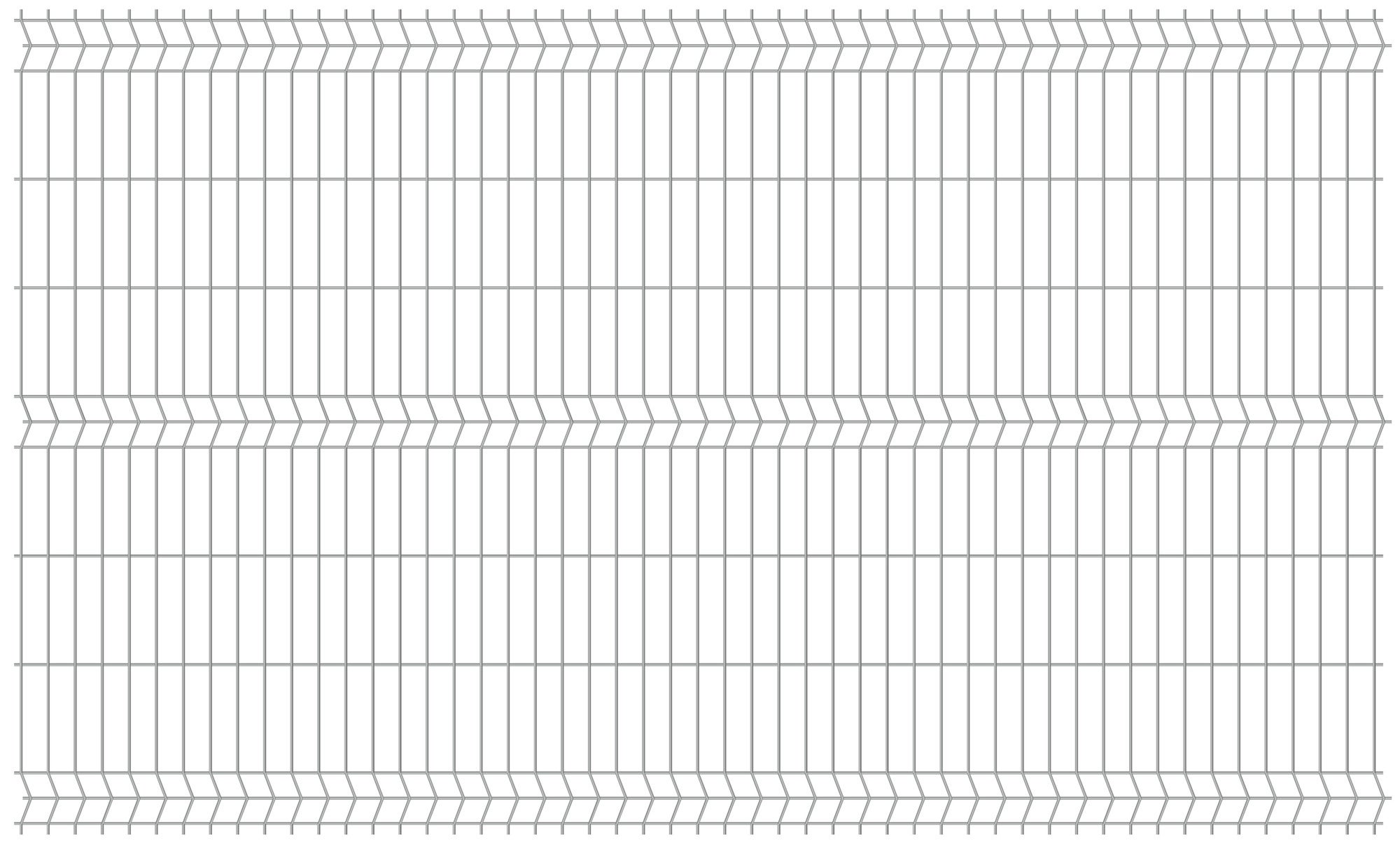Panel ogrodzeniowy 3D ocynk, 152x250 cm, oczko 50x200 mm, drut 4 mm