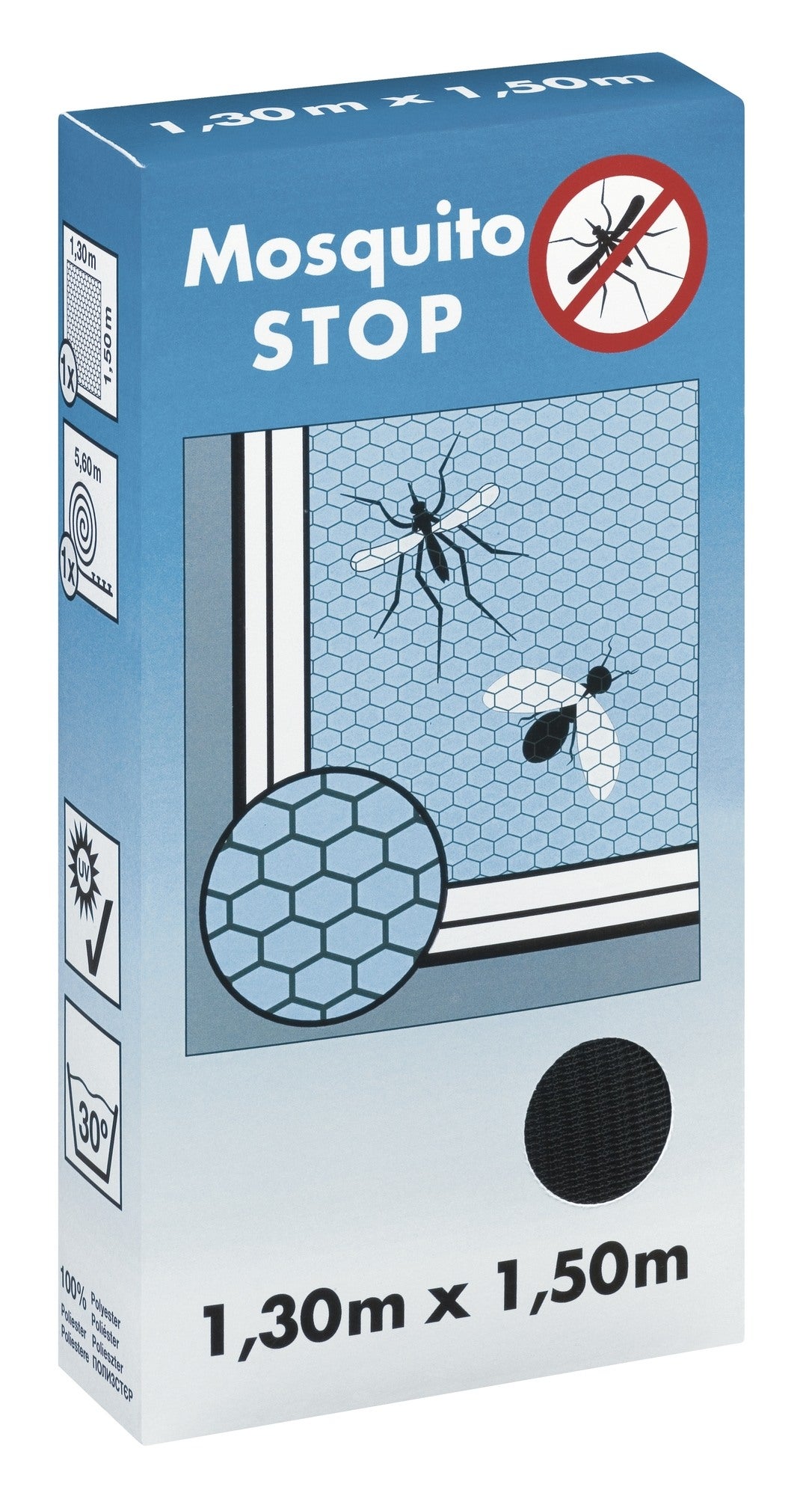 Moskitiera przeciw owadom Tesa 130x150cm czarna 0