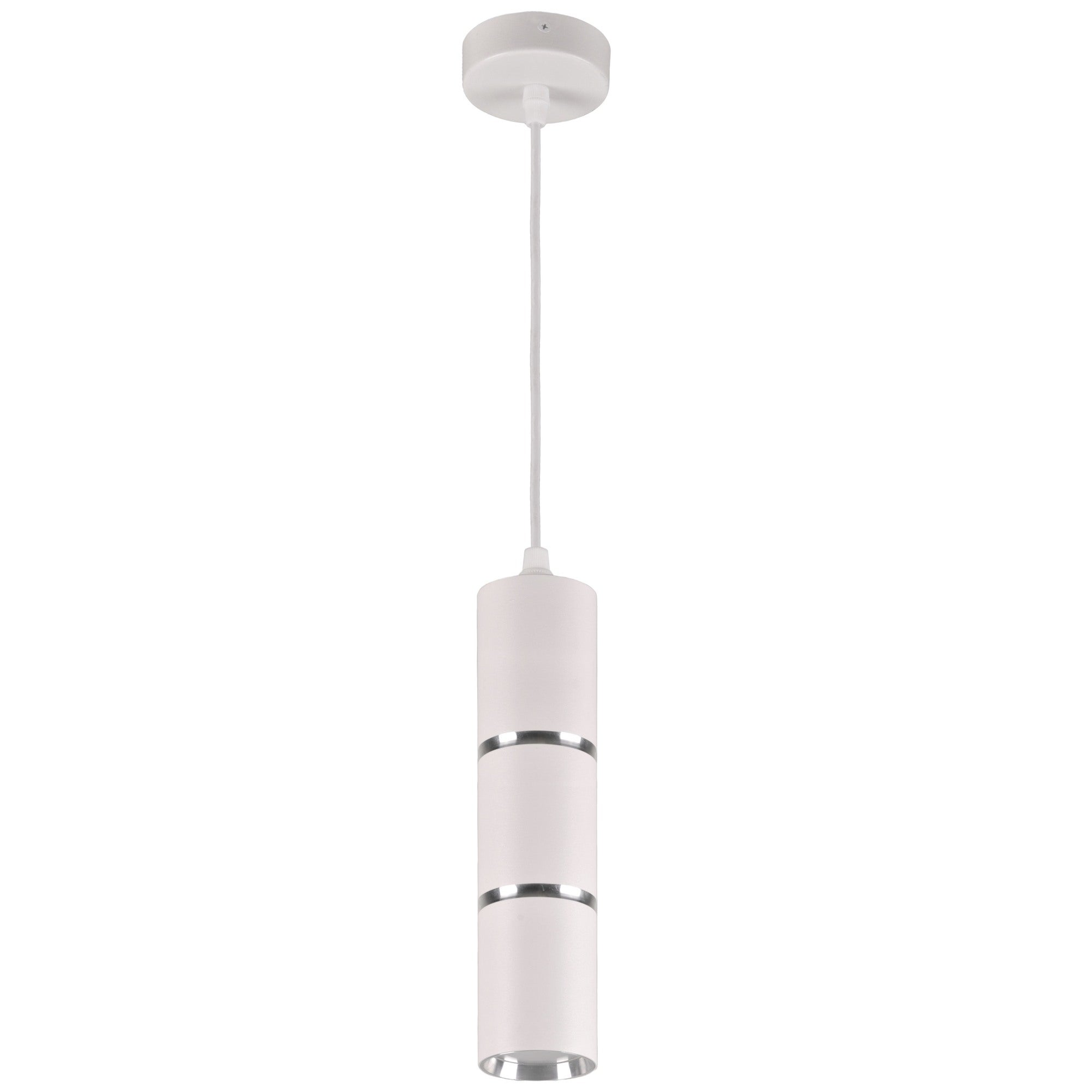 Lampa wisząca BAMBOO 1xGU10, biała, przewód 1m