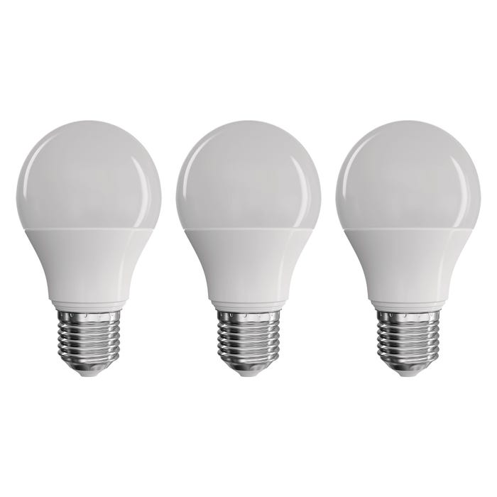 3x żarówka LED E27 A60 7W 806lm 3000K