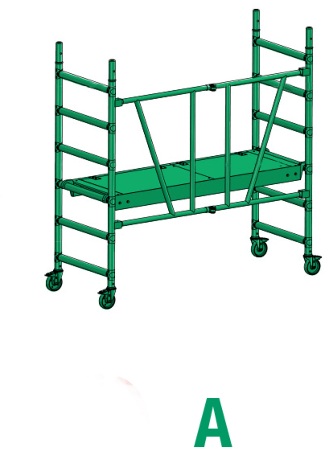 Rusztowanie Faraone Compact Pakiet A, 180x75 cm, 0,6 m, aluminium 0