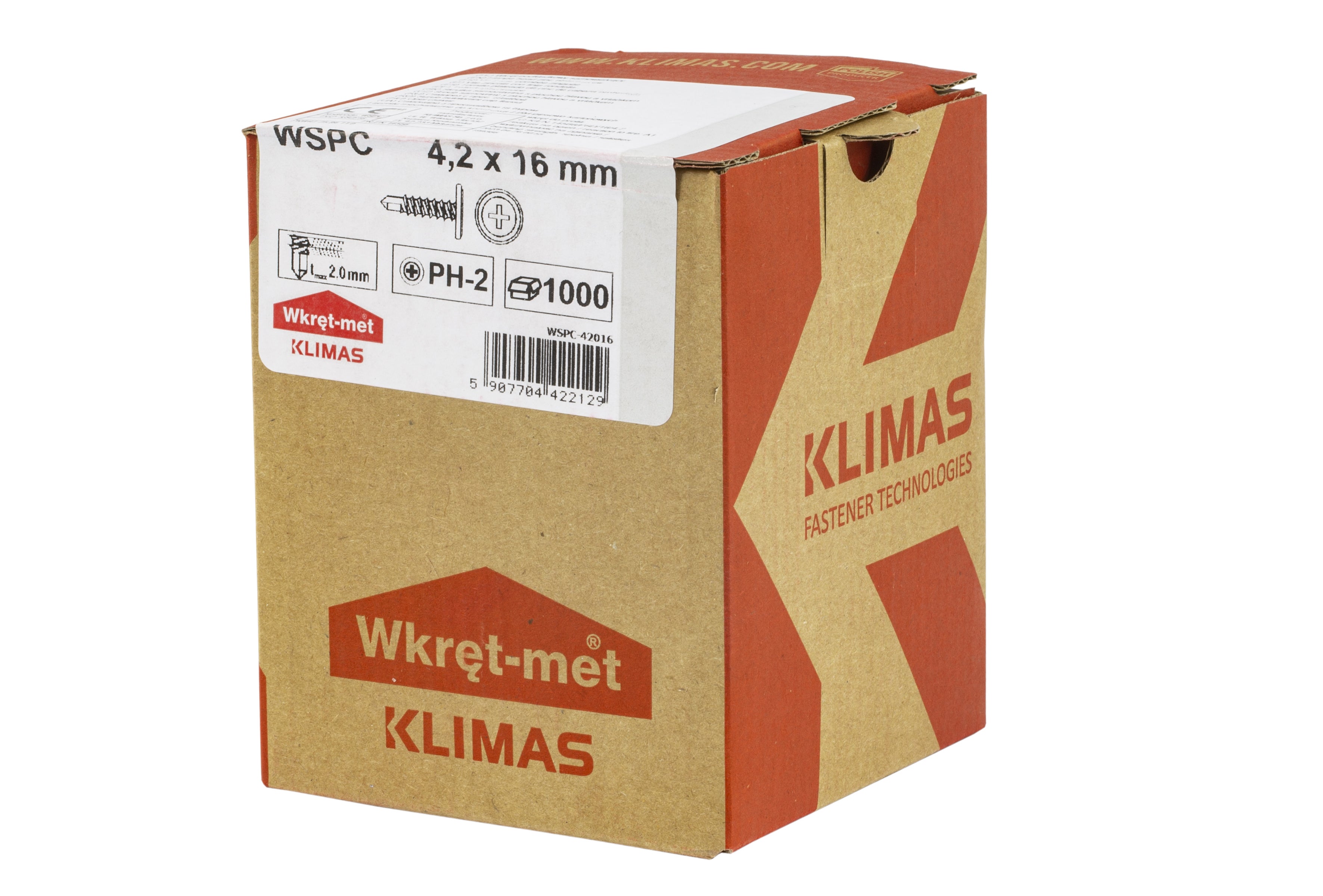 Wkręt samowiercący podkładkowy 4.2x16 mm (2.08 kg.) 1