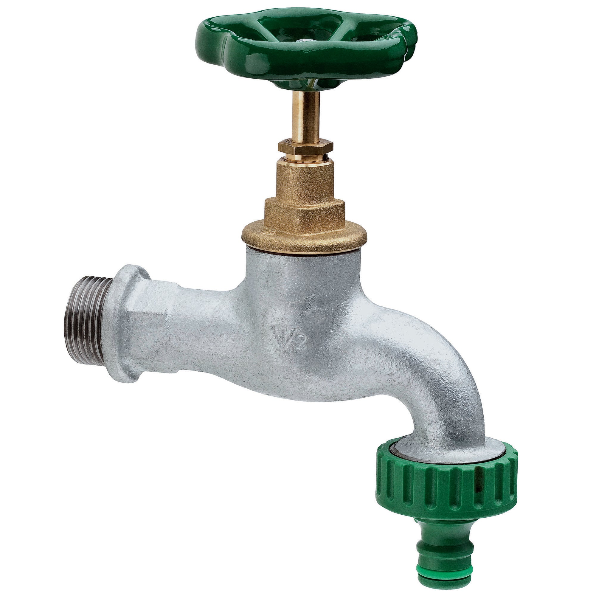 Zawór wypływowy żeliwny 1/2" ze złączkami 0