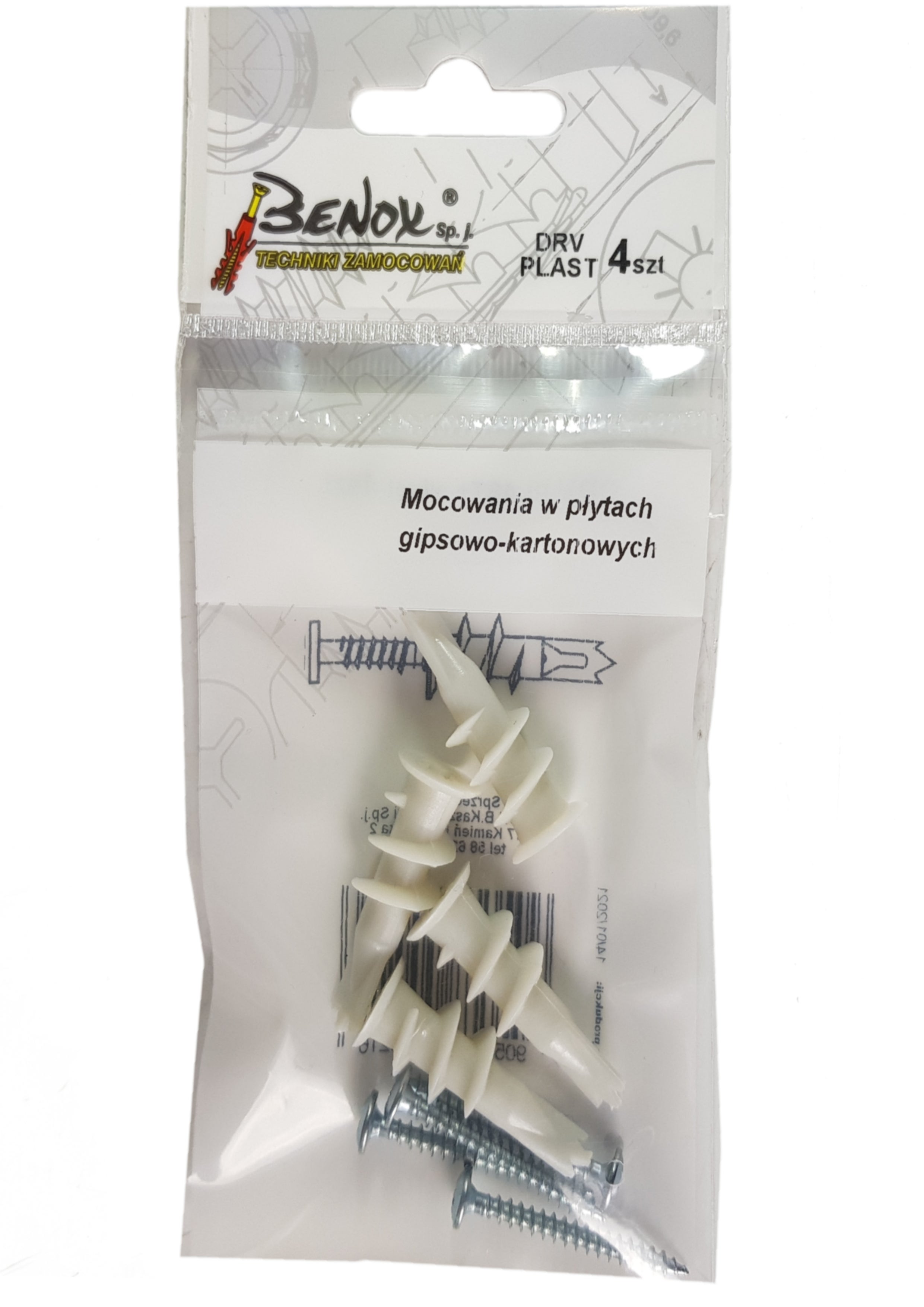 Kołek do pustych przestrzeni z wkrętem 1