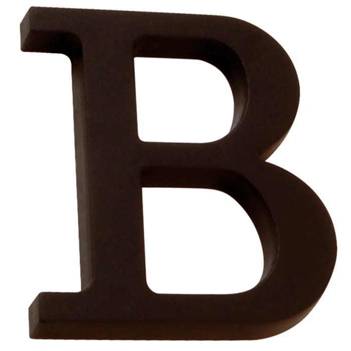 Litera B przybijana brąz 90 mm