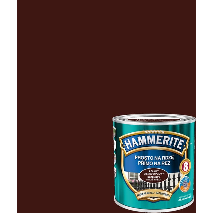 Farba antykorozyjna Hammerite ciemnobrązowy półmat 0,7l