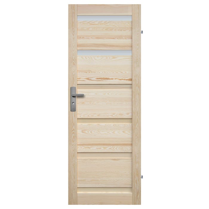 Skrzydło łazienkowe Genewa 70 prawe sosna surowa