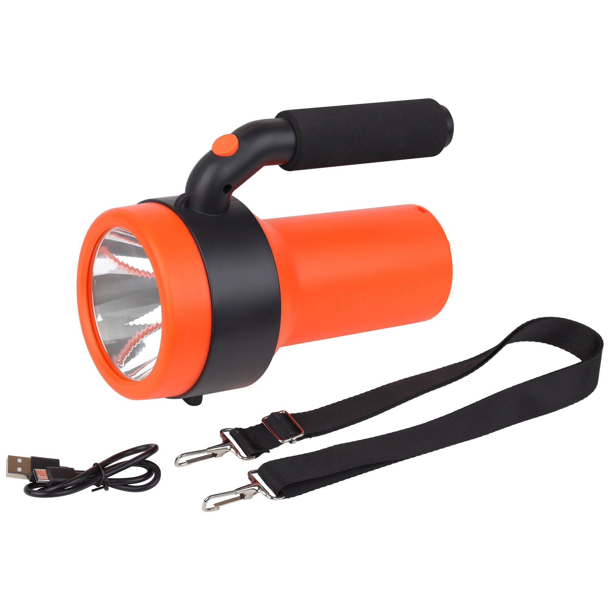 Latarka LED naramienna akumulatorowa 2400mAh, czas pracy max 3h, 300Lm, 4 tryby pracy, 4000K 2