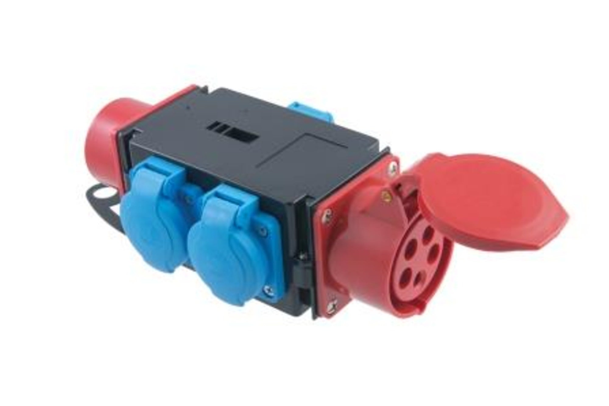 Rozdzielnica R-BOX MINI 3 gniazdo i wtyk 16A 3P+N+Z 400V, 3x2P+Z 250V IP44 1