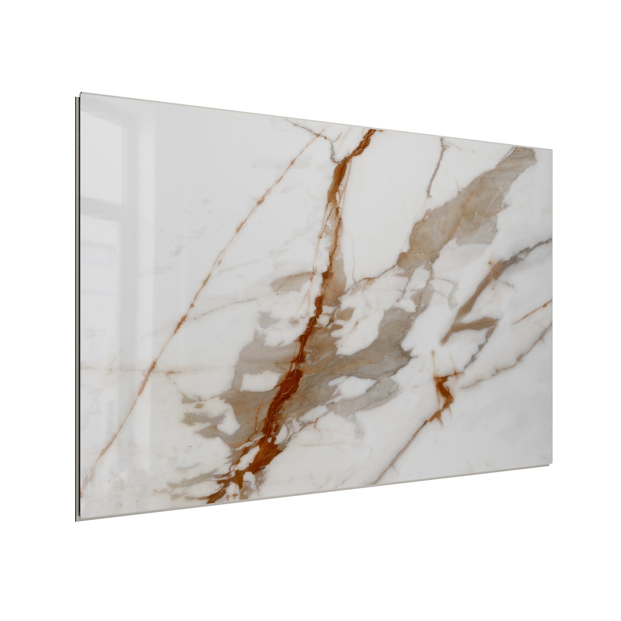 Panel ścienny SPC Carrara 4 mm biały/brązowy 70x40