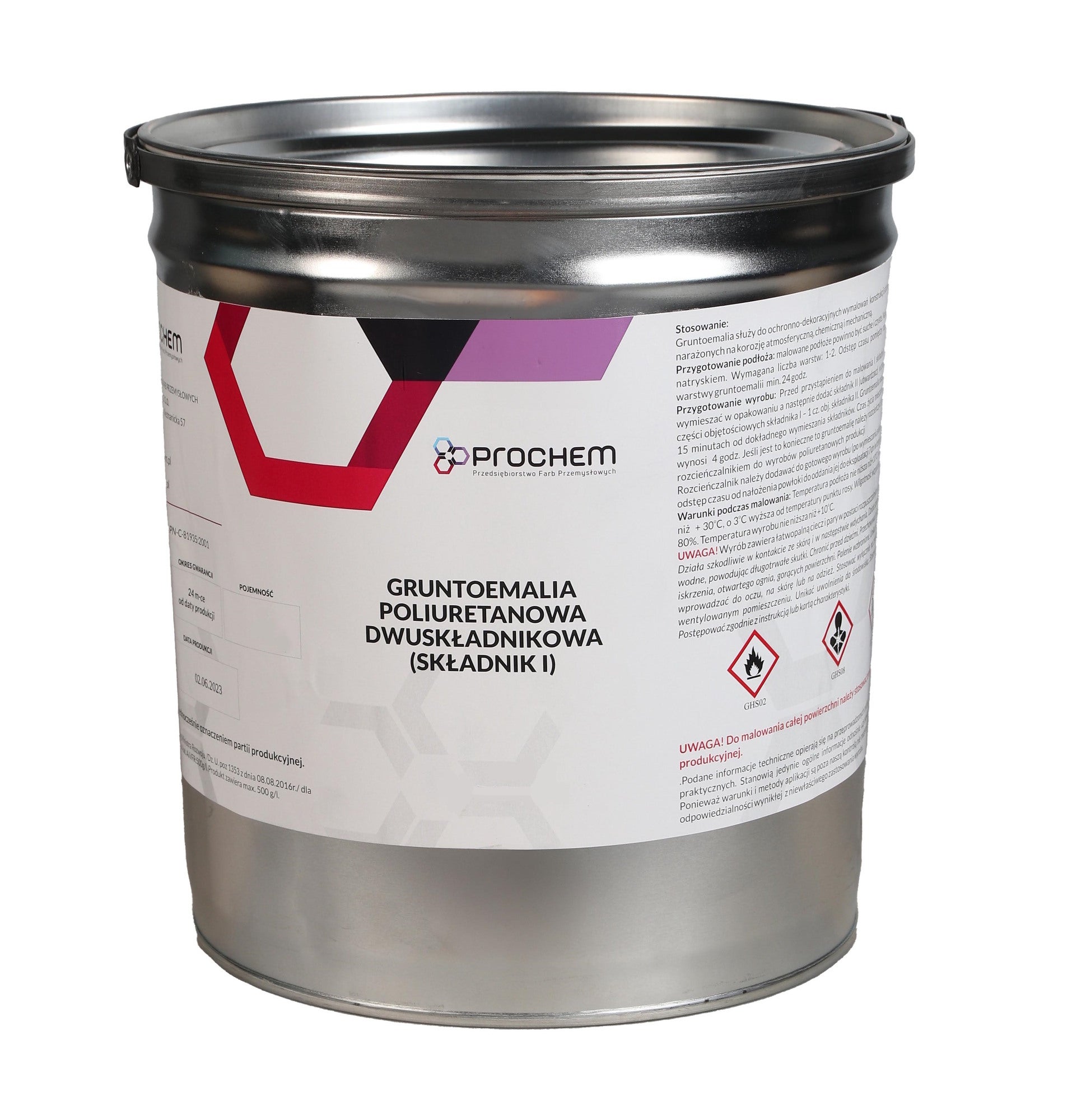 Gruntoemalia poliuretanowa Propuret III pomarańczowa 10l 0