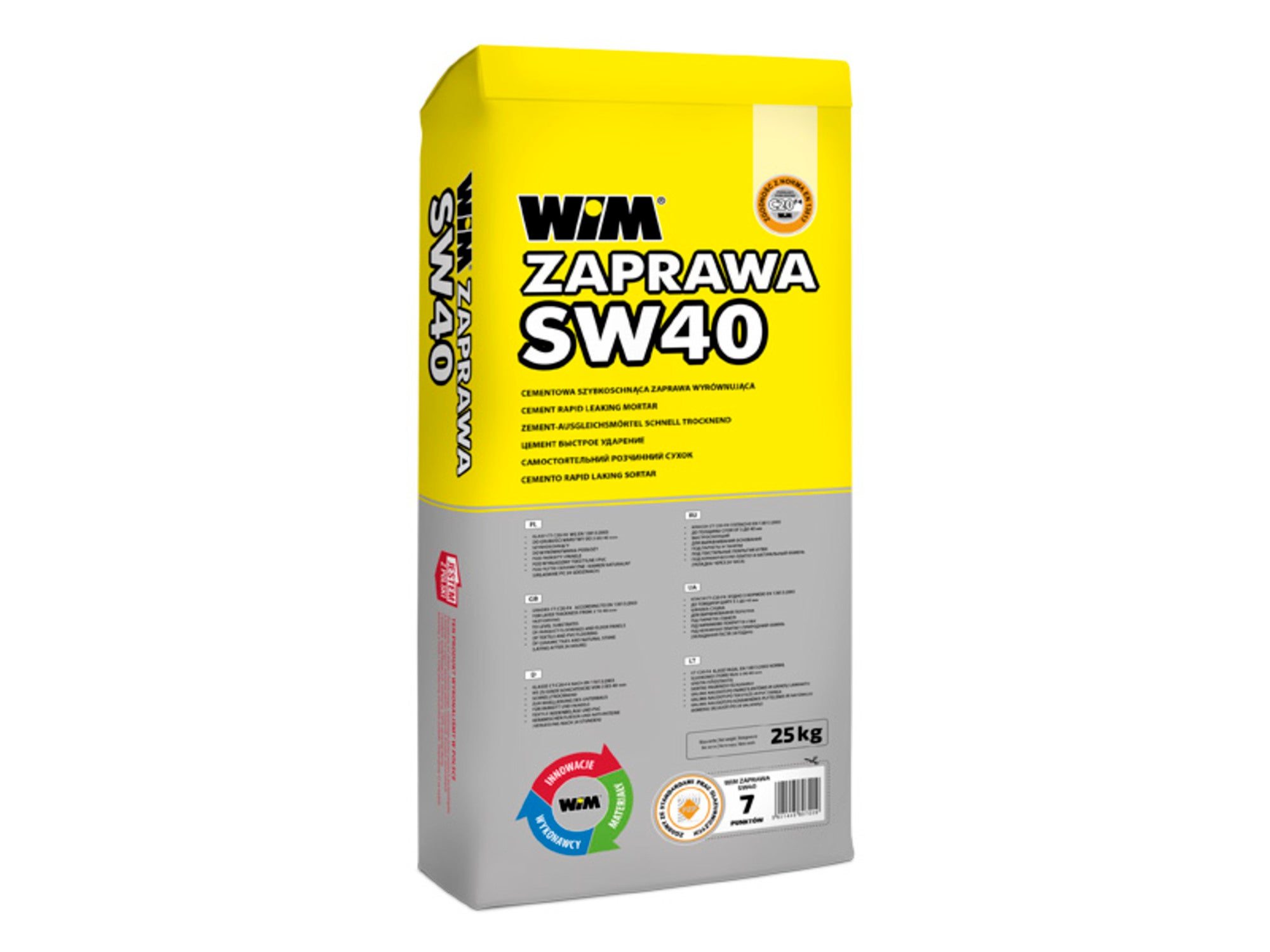 Zaprawa wyrównująca WIM SW40 3-40 mm, 25 kg 0