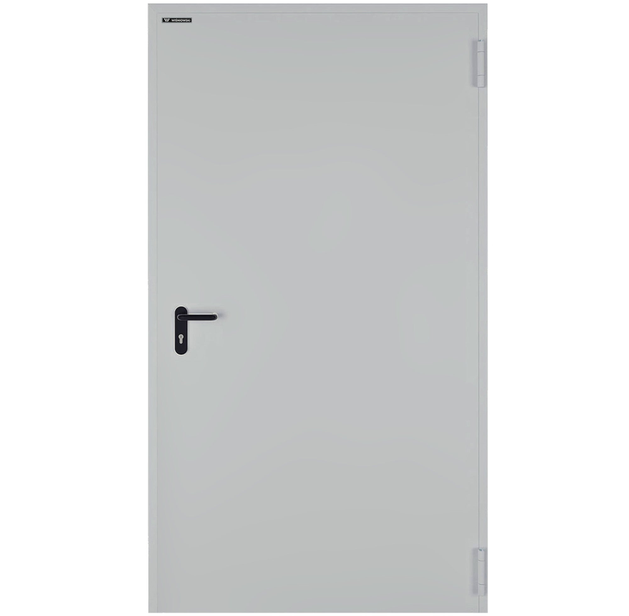 Drzwi techniczne Technical przeciwpożarowe EI60 90 prawe RAL 7035