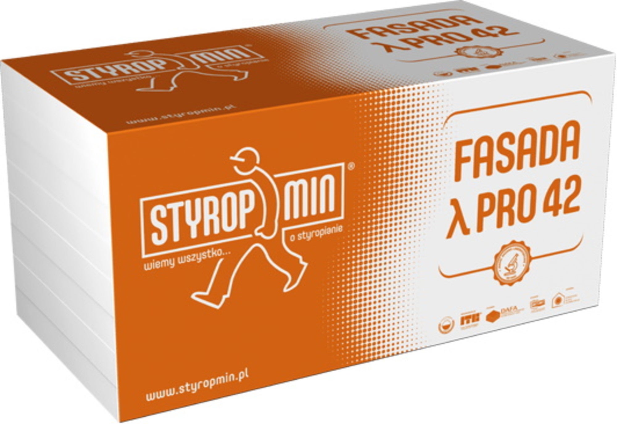 Styropian Styropmin Fasada Pro 42 3 cm EPS 0.042 W/(mK) 10 m2 0