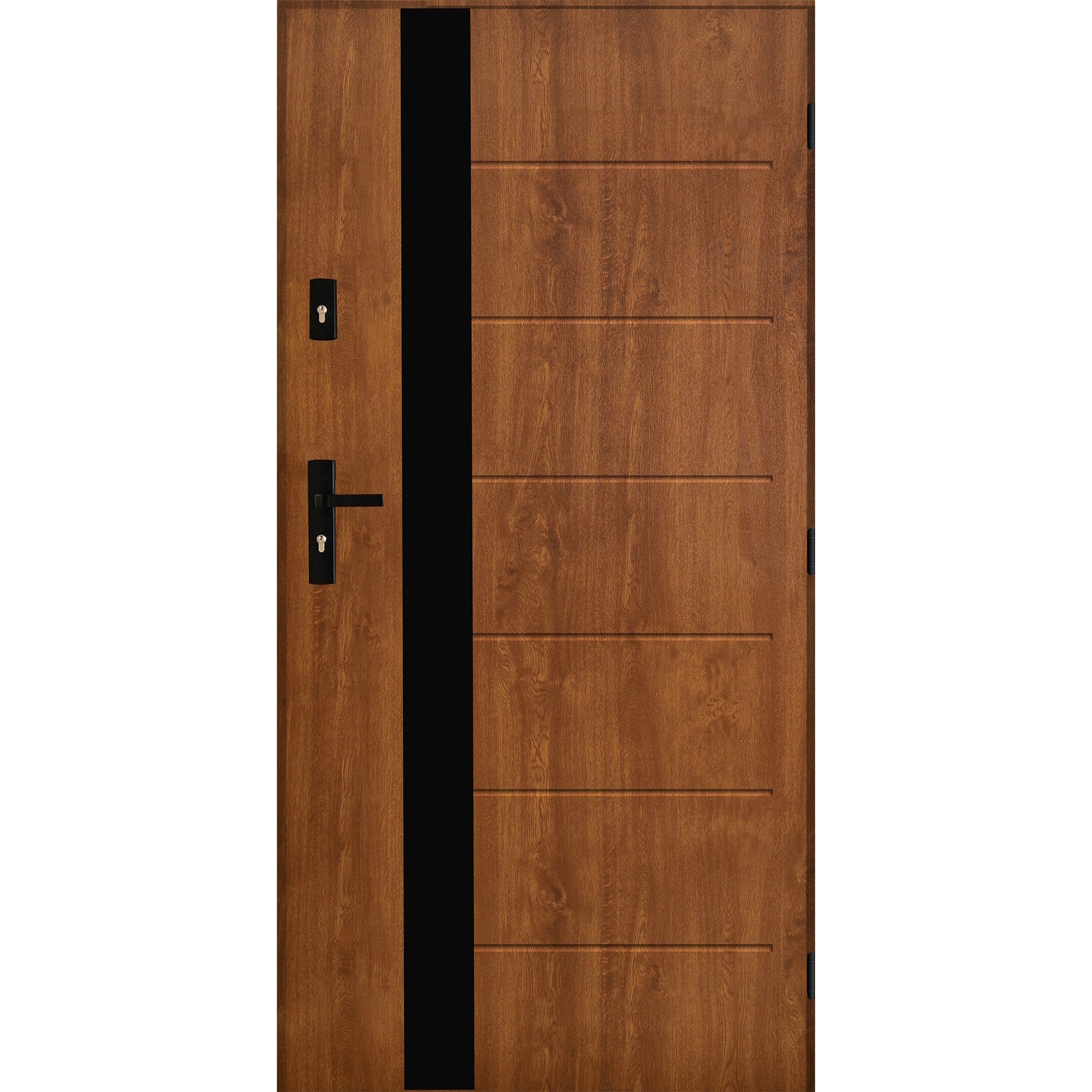 Drzwi zewnętrzne Gdynia złoty dąb 90 prawe