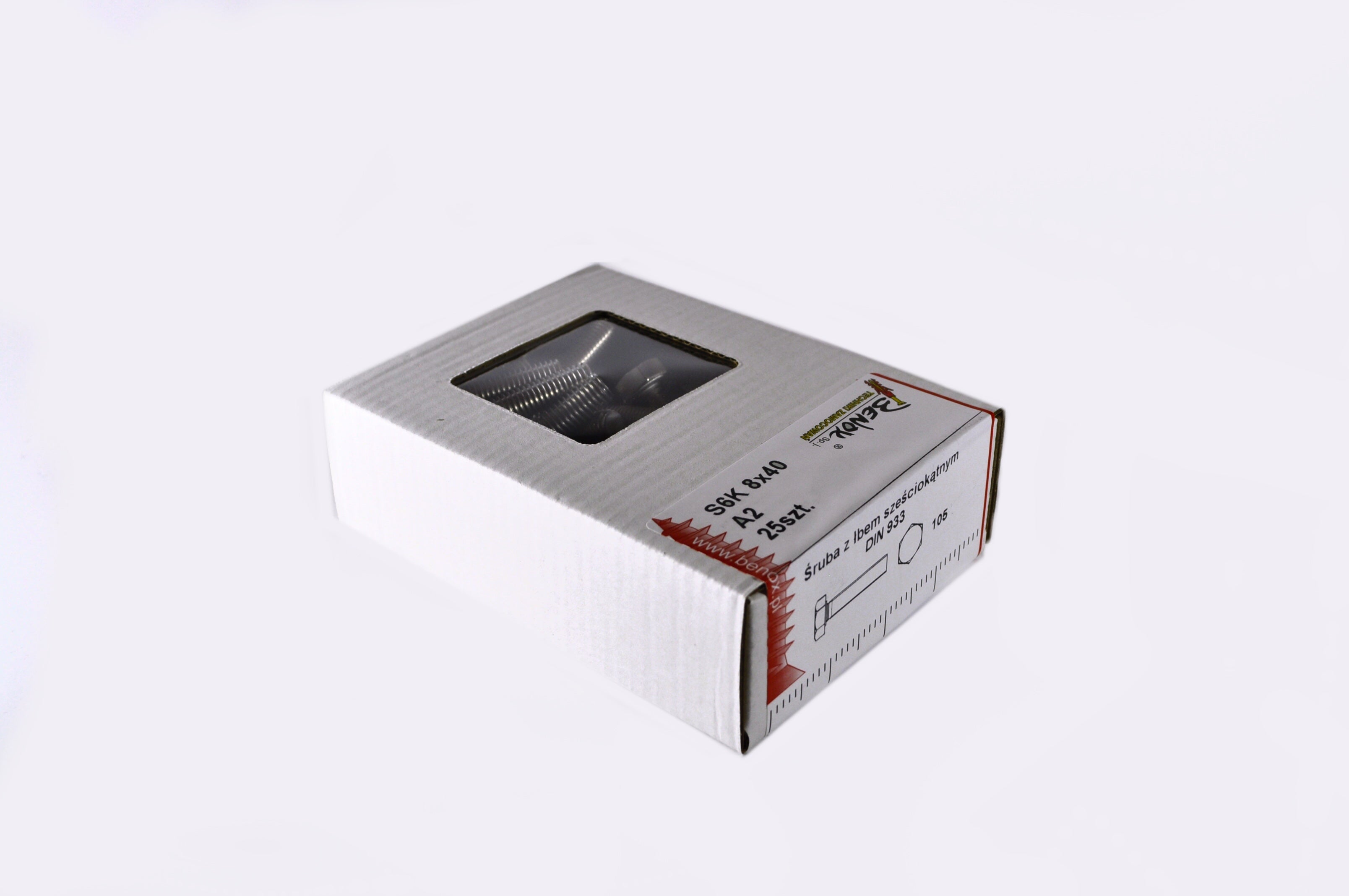 Śruba M8x40 mm DIN 933 (25 szt.) 1