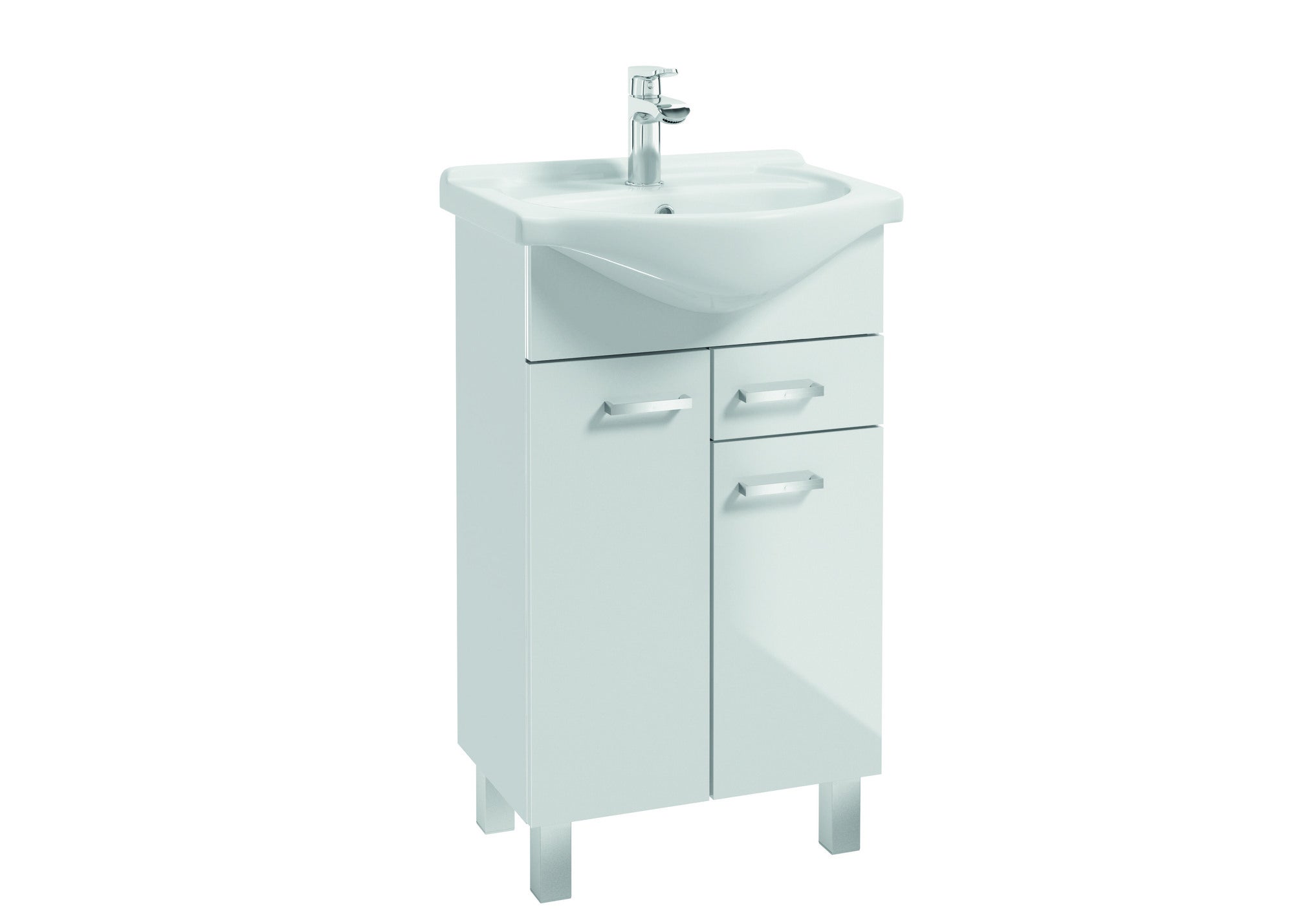 Zestaw szafka z umywalką Mea 50 cm biały