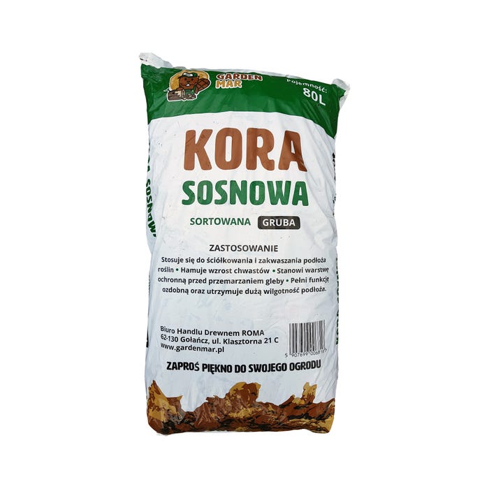 Kora sosnowa gruba frakcja 80L
