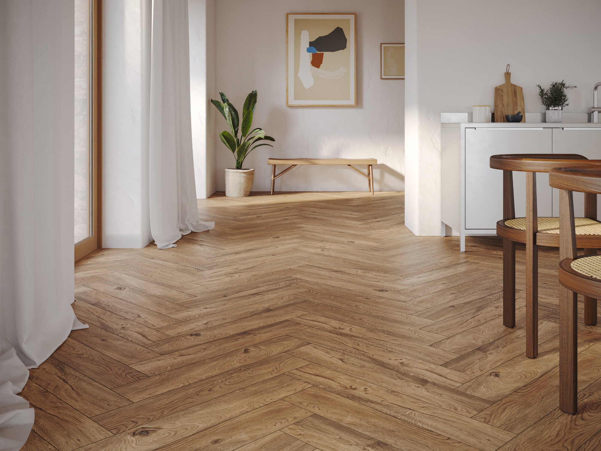 Gres szkliwiony Rumiwood Beige 20x120 cm 1.19 m2 1