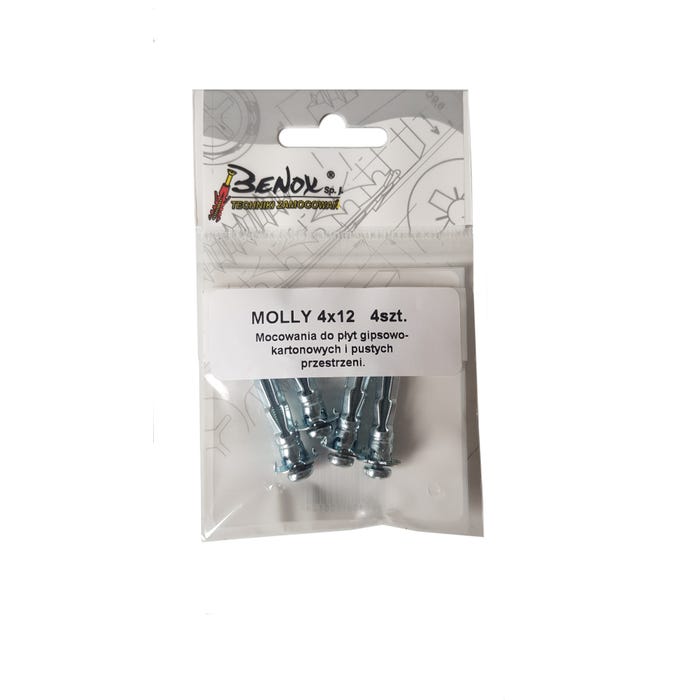 Kołek typu Molly do pustych przestrzeni 8x32 mm (4 szt.)