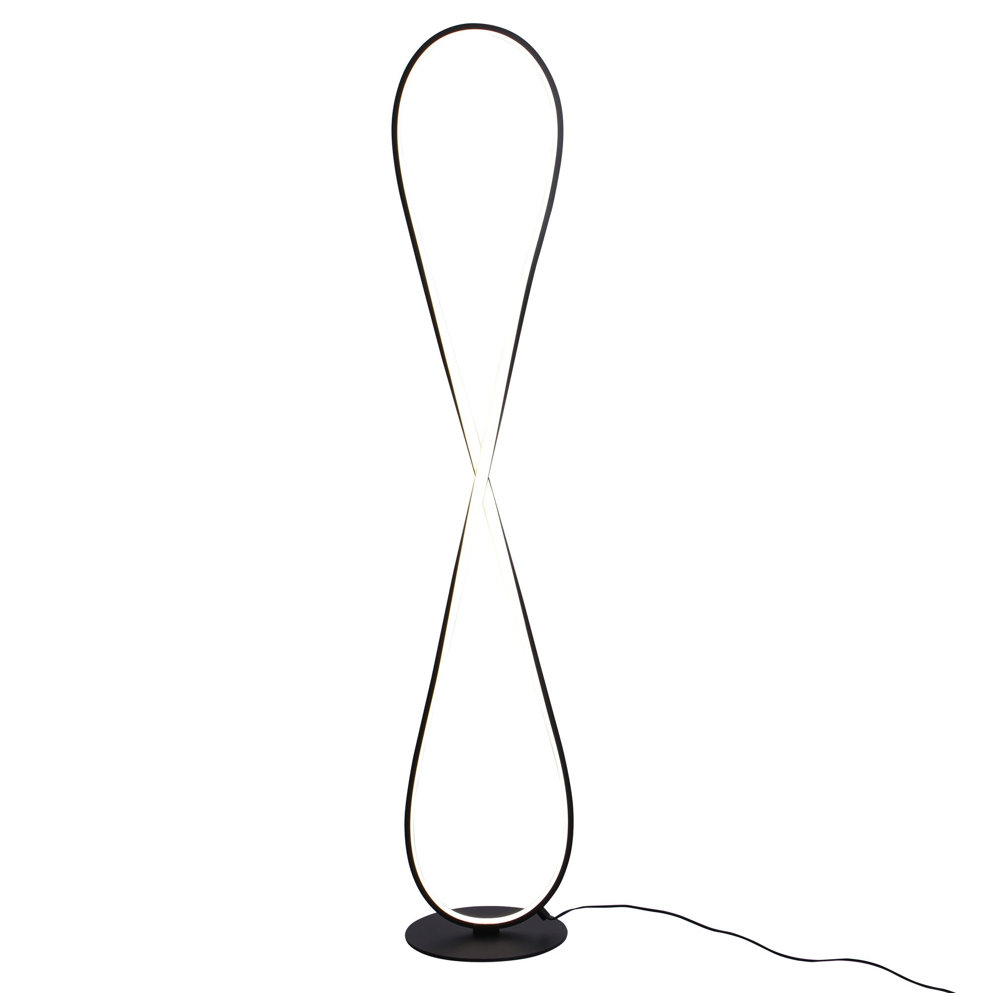 Lampa podłogowa LED Infinito, czarna 1