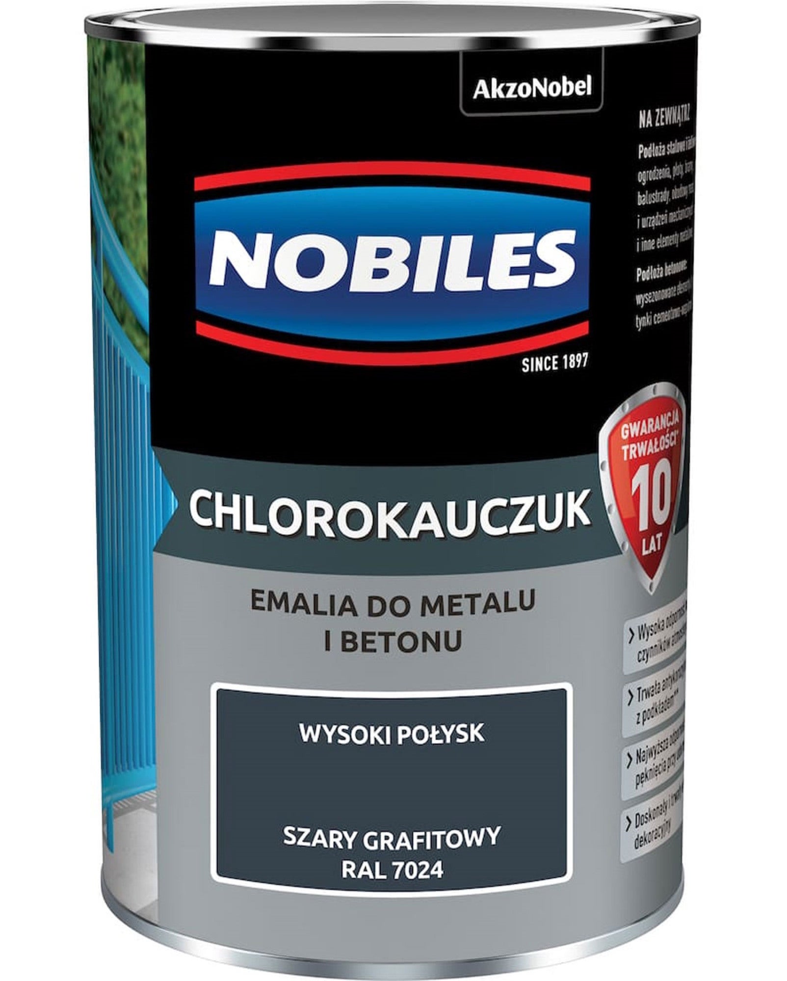 Chlorokauczuk Grafitowy 0,9L