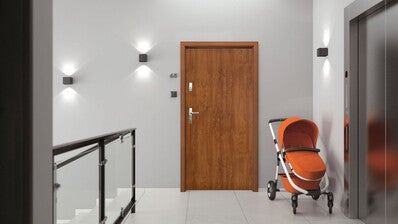 Drzwi zewnętrzne Sopot złoty dąb 90 lewe 1