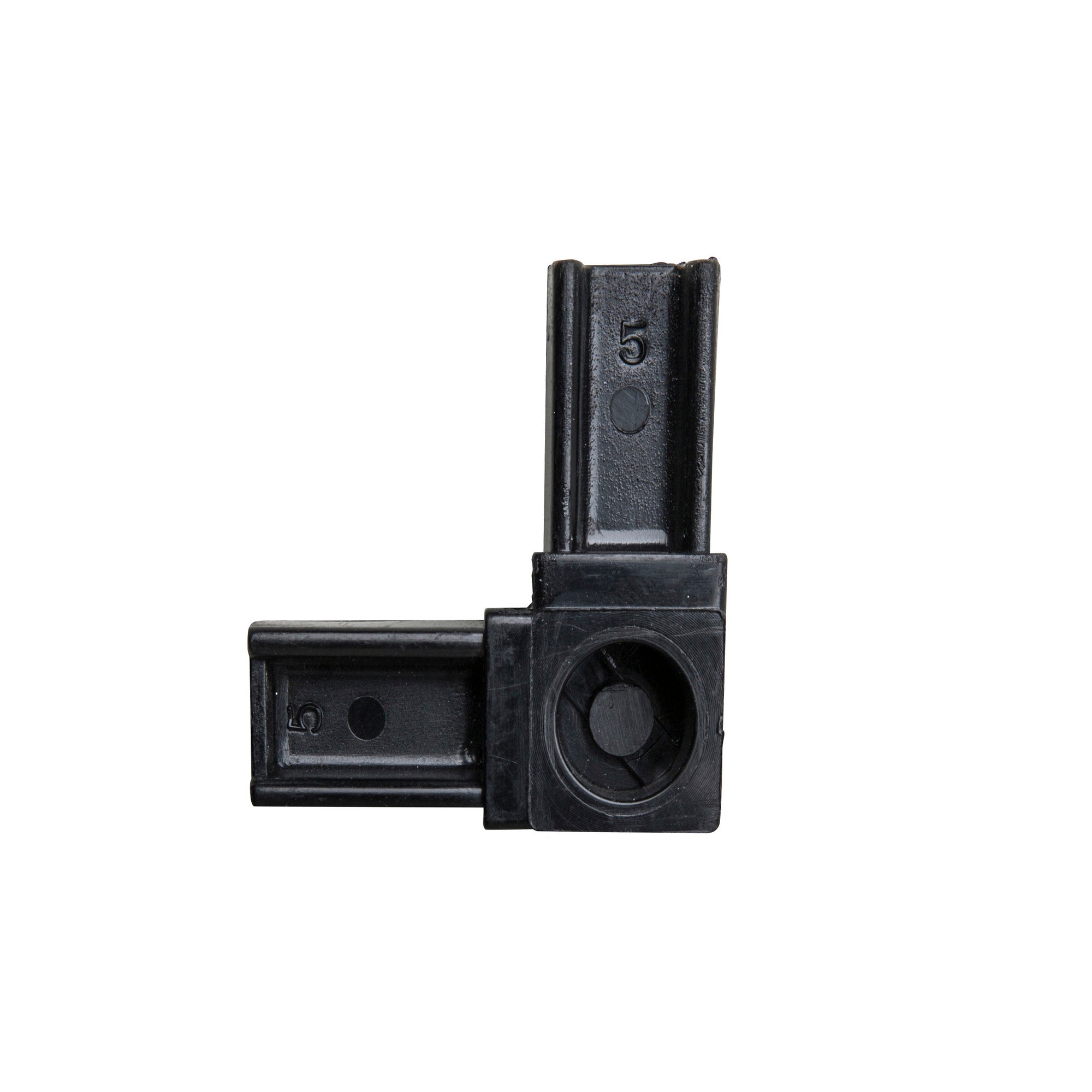 Łącznik L do RC20 czarny (20x20x1.2mm)