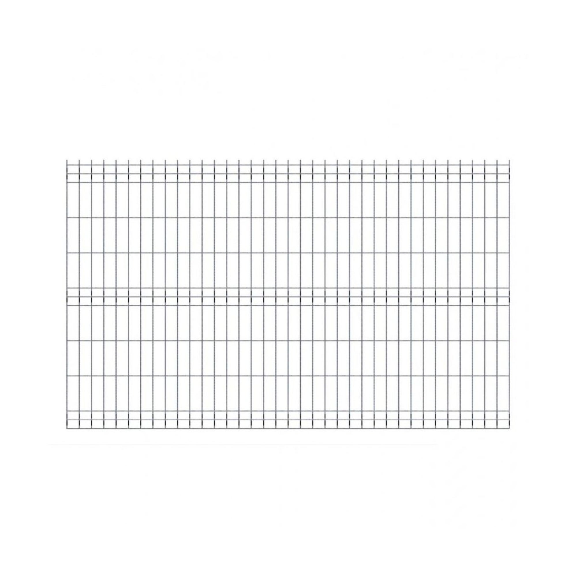 Panel ogrodzeniowy 3D, ocynk, 153x250 cm, oczko 70x200 mm, drut 4 mm 0