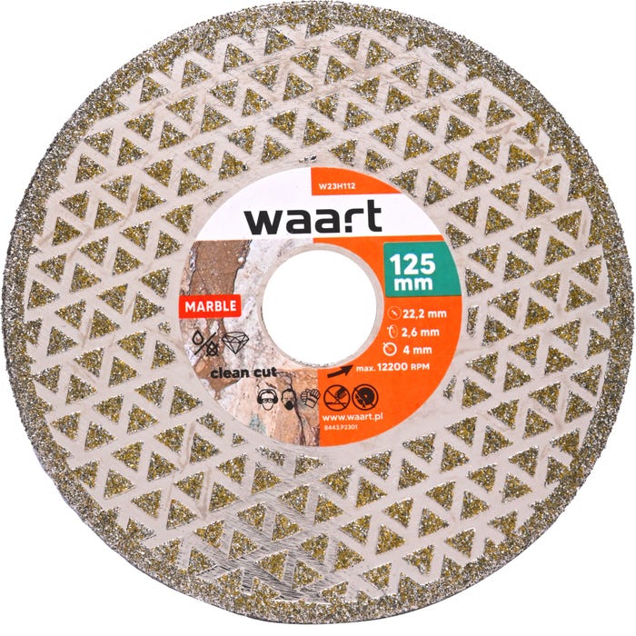 Tarcza diamentowa pełna 125x22,23 mm