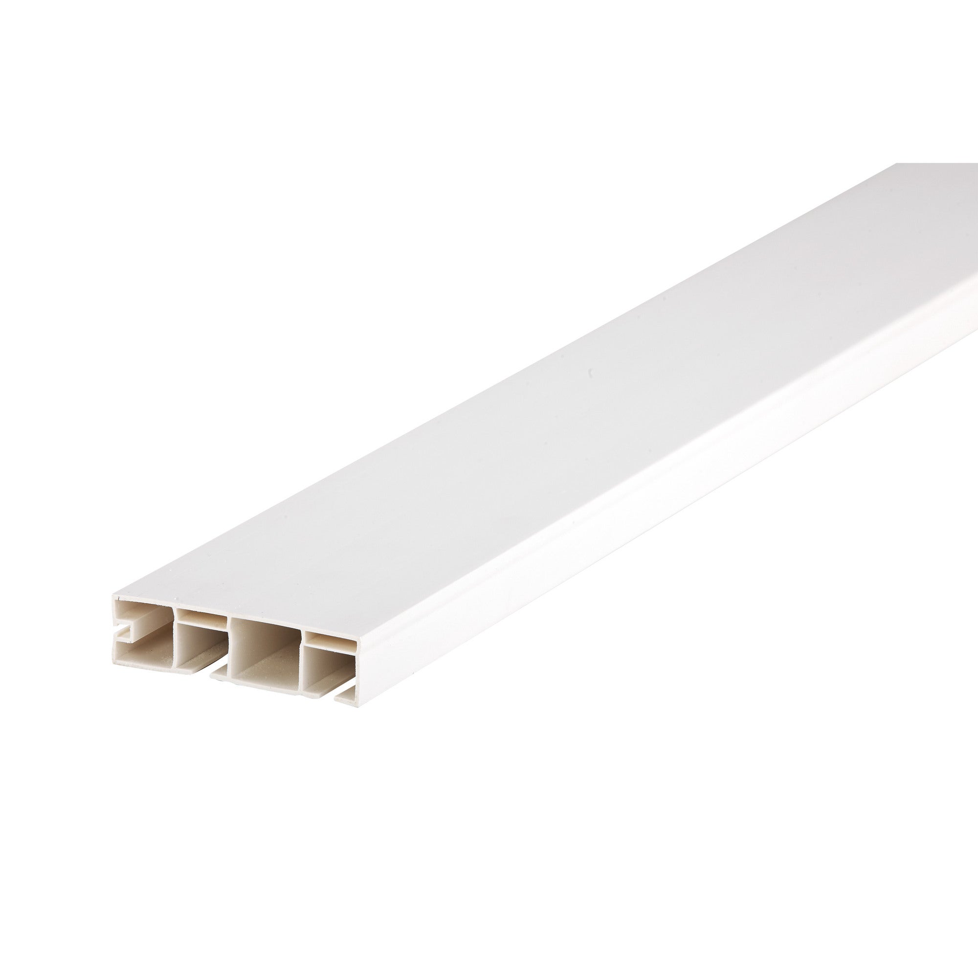 Szyna karniszowa podwójna z akcesoriami biała 3 m 