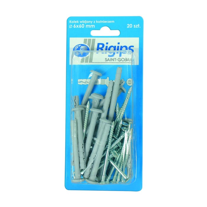 Kołek wbijany Rigips 6x60 mm 20 szt