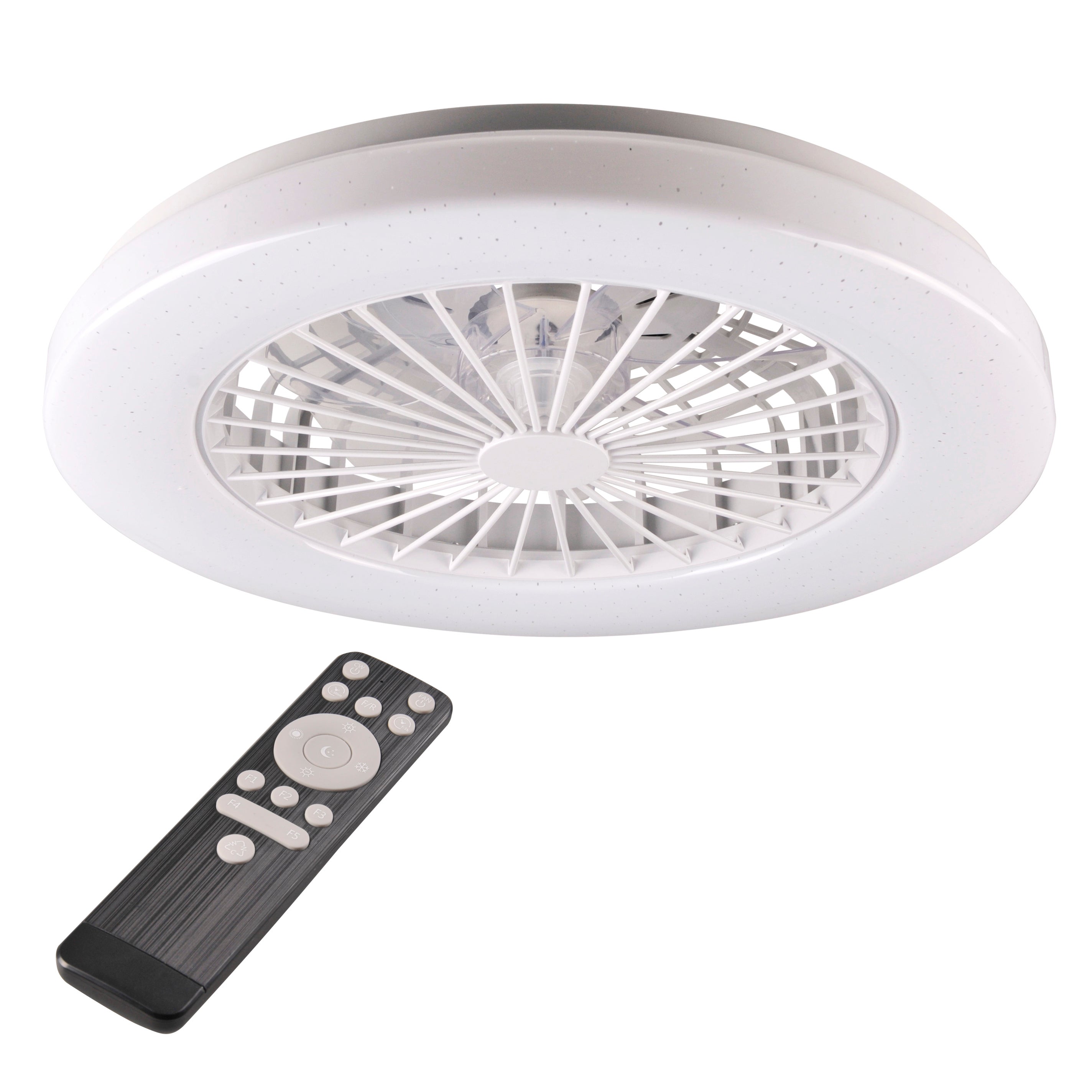 Plafon LED Libya 48W 5300 lm IP20 z wentylatorem, biały 4