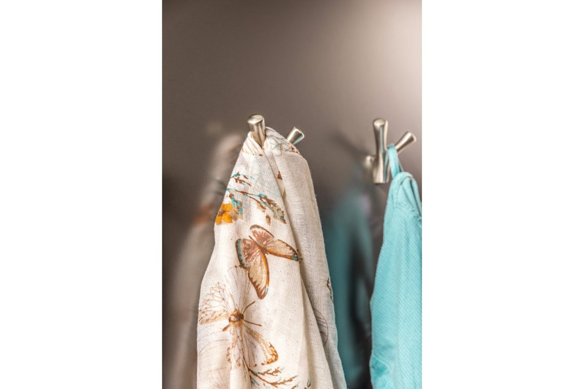 Wieszak podwójny stal szczotkowana 3