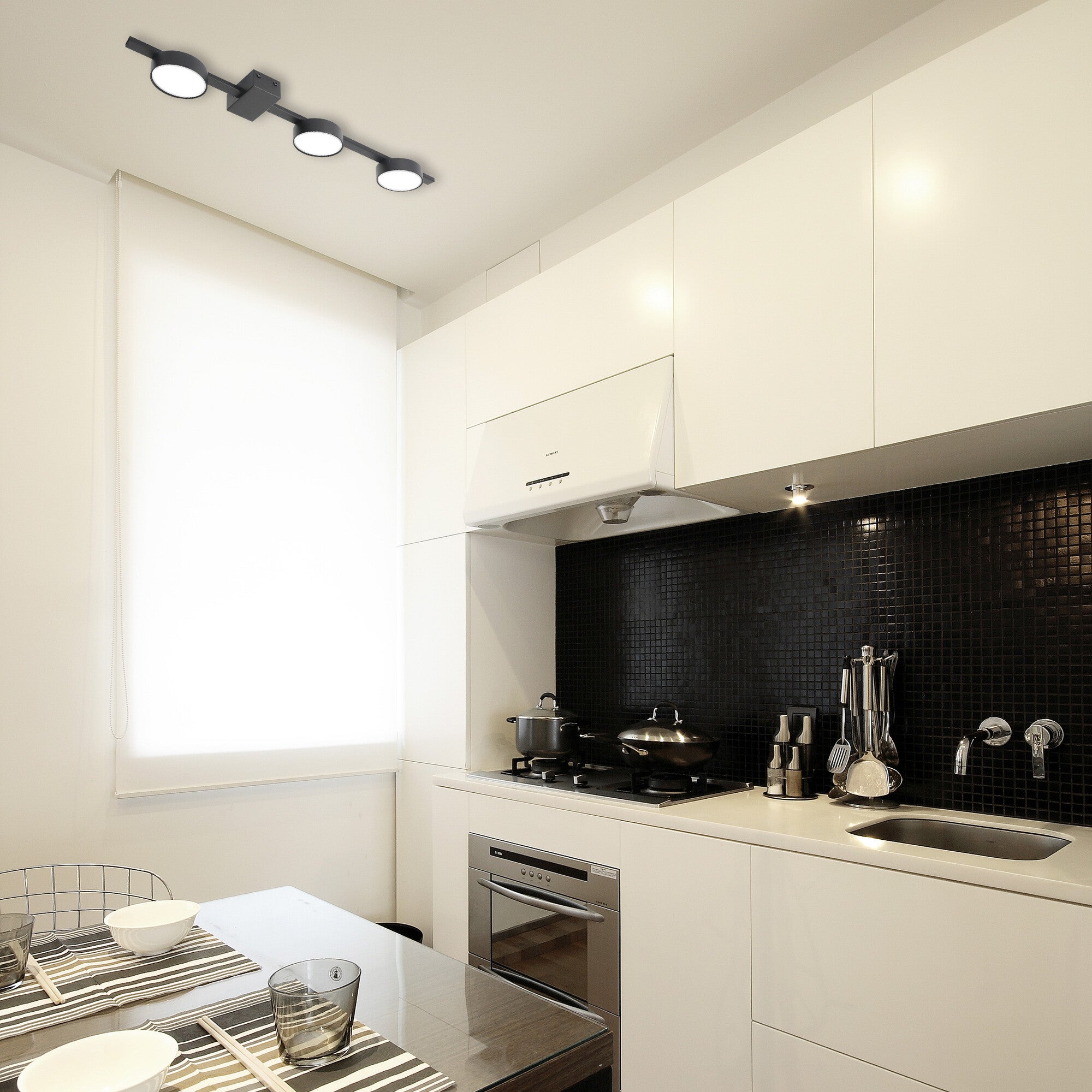 Listwa ścienno-sufitowa Joy 3xGX53 czarna 3