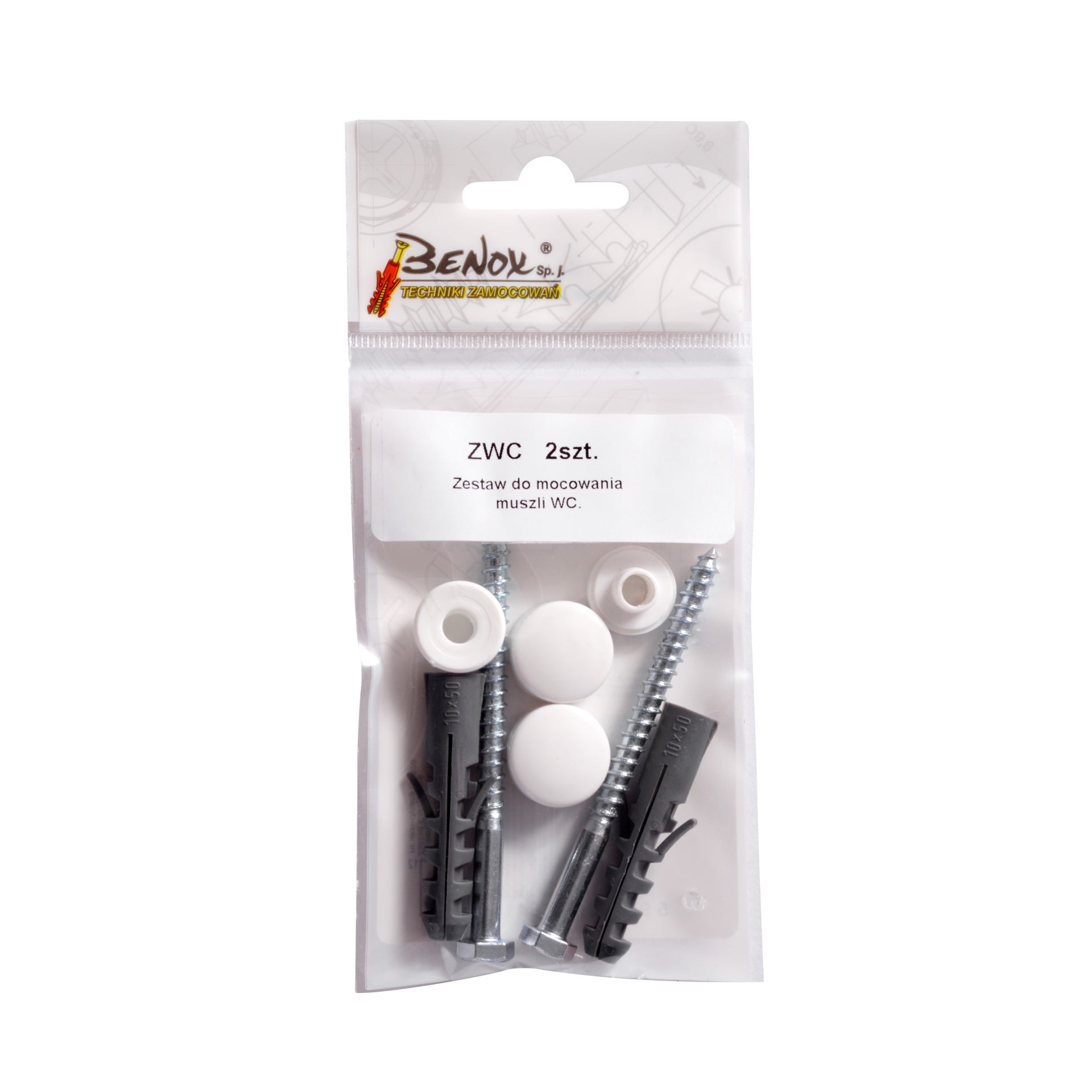 Zestaw do mocowania WC 10 mm (2 szt.) 1