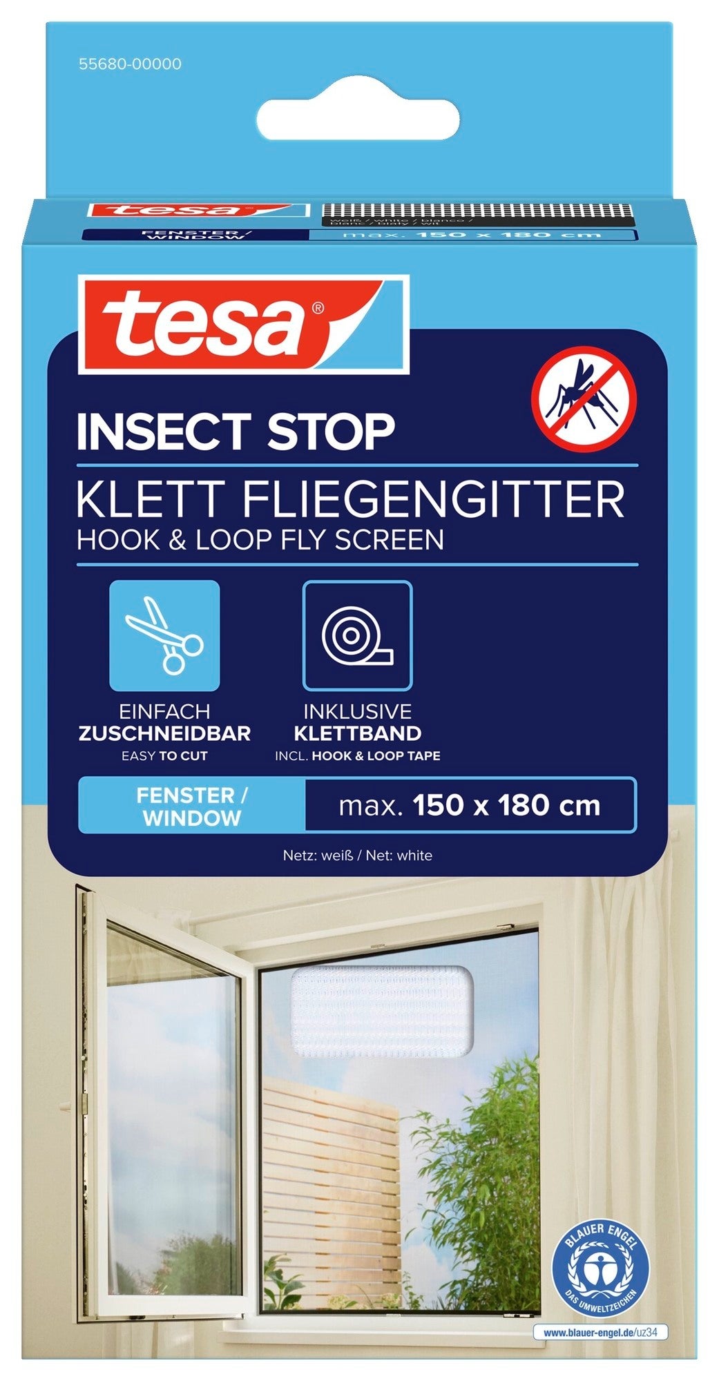Moskitiera Tesa Standard 1.5x1.8M Biała 