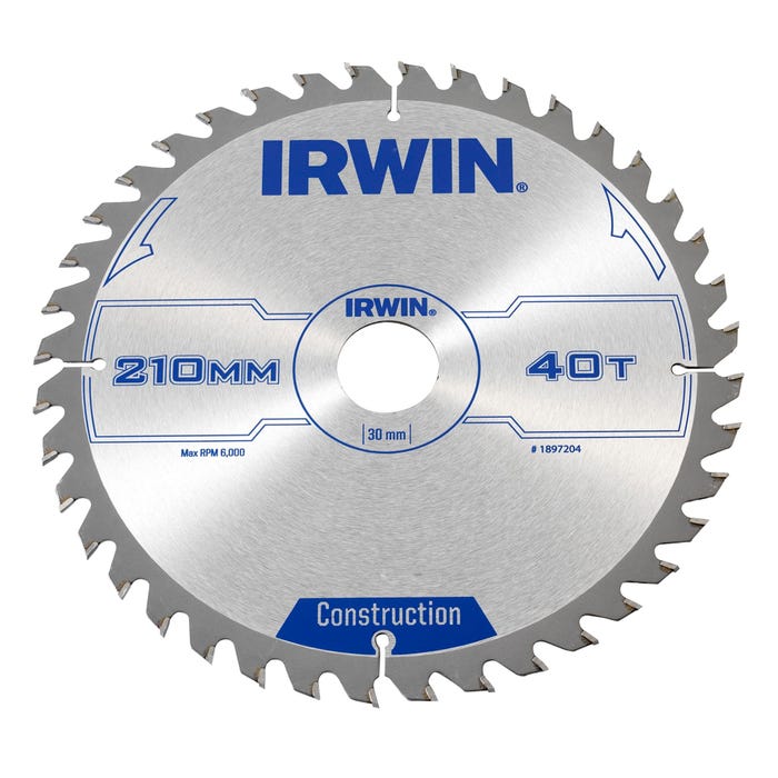Piła widiowa do drewna 210 mm 40Z, otwór 16/20/30 Irwin