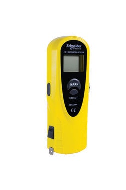 Detektor cyfrowy LCD drewno, metal, przewody pod napięciem 0